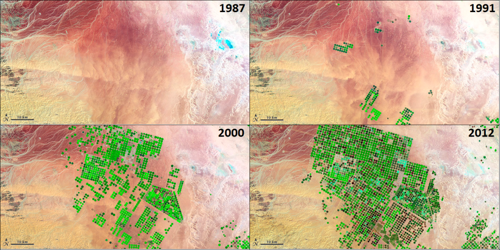 Green deserts map